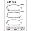 Dixcel Brake Pad 335452