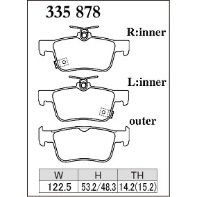 Dixcel Brake Pad 335878