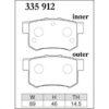 Dixcel Brake Pad 335912