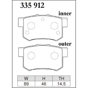 Dixcel Brake Pad 335912