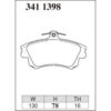 Dixcel Brake Pad 3411398