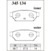 Dixcel Brake Pad 345134
