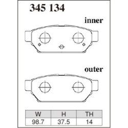 Dixcel Brake Pad 345134