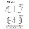 Dixcel Brake Pad 345212
