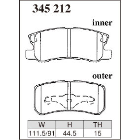 Dixcel Brake Pad 345212