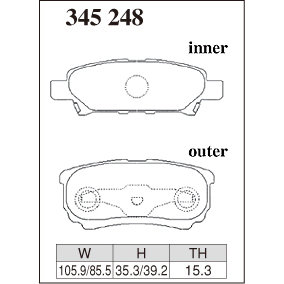 Dixcel Brake Pad 345248