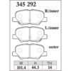 Dixcel Brake Pad 345292