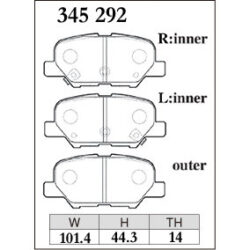 Dixcel Brake Pad 345292