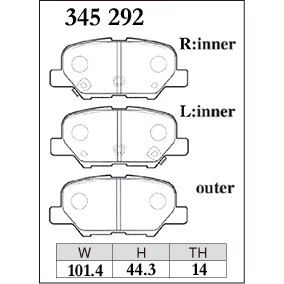 Dixcel Brake Pad 345292