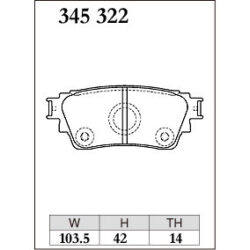 Dixcel Brake Pad 345322