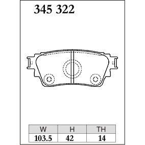 Dixcel Brake Pad 345322