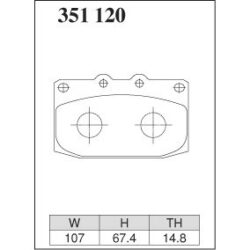 Dixcel Brake Pad 351120