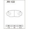 Dixcel Brake Pad 351122