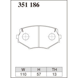 Dixcel Brake Pad 351186