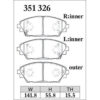 Dixcel Brake Pad 351326