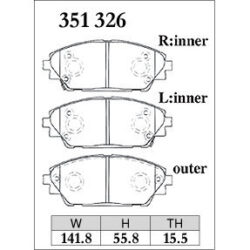 Dixcel Brake Pad 351326