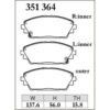 Dixcel Brake Pad 351364