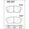 Dixcel Brake Pad 355257