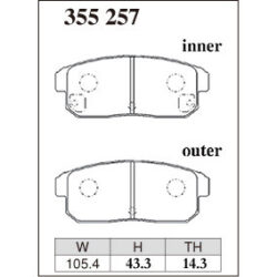 Dixcel Brake Pad 355257