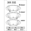 Dixcel Brake Pad 355332