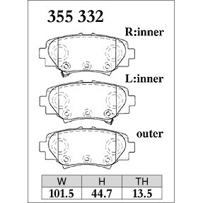 Dixcel Brake Pad 355332