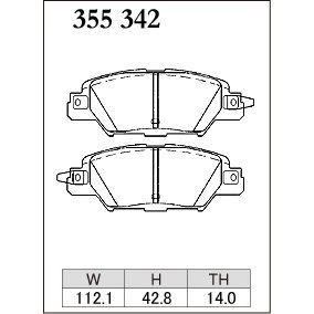 Dixcel Brake Pad 355342