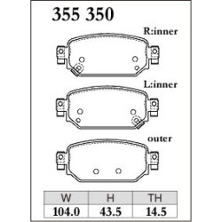 Dixcel Brake Pad 355350