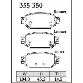 Dixcel Brake Pad 355350