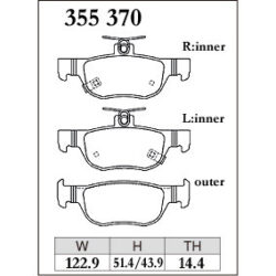 Dixcel Brake Pad 355370