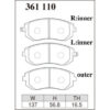 Dixcel Brake Pad 361110