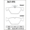 Dixcel Brake Pad 365091