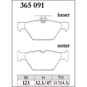 Dixcel Brake Pad 365091
