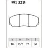 Dixcel Brake Pad 9913215