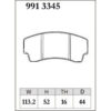 Dixcel Brake Pad 9913345