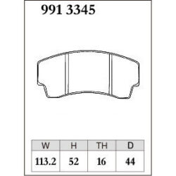Dixcel Brake Pad 9913345
