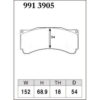 Dixcel Brake Pad 9913905
