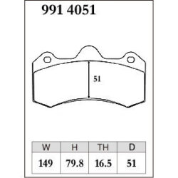 Dixcel Brake Pad 9914051