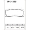 Dixcel Brake Pad 9914850