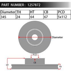 Dixcel Brake Rotor 1257872