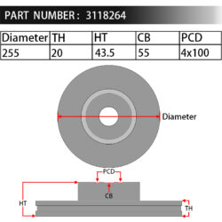 Dixcel Brake Rotor 3118264