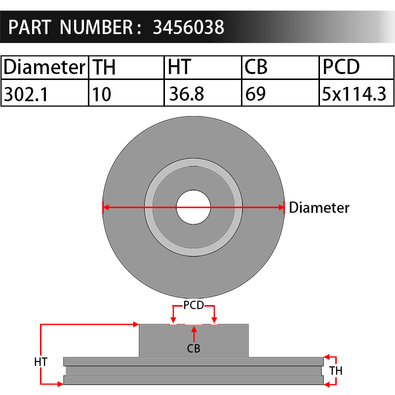 Dixcel Brake Rotor 3456038