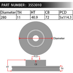 Dixcel Brake Rotor 3553010