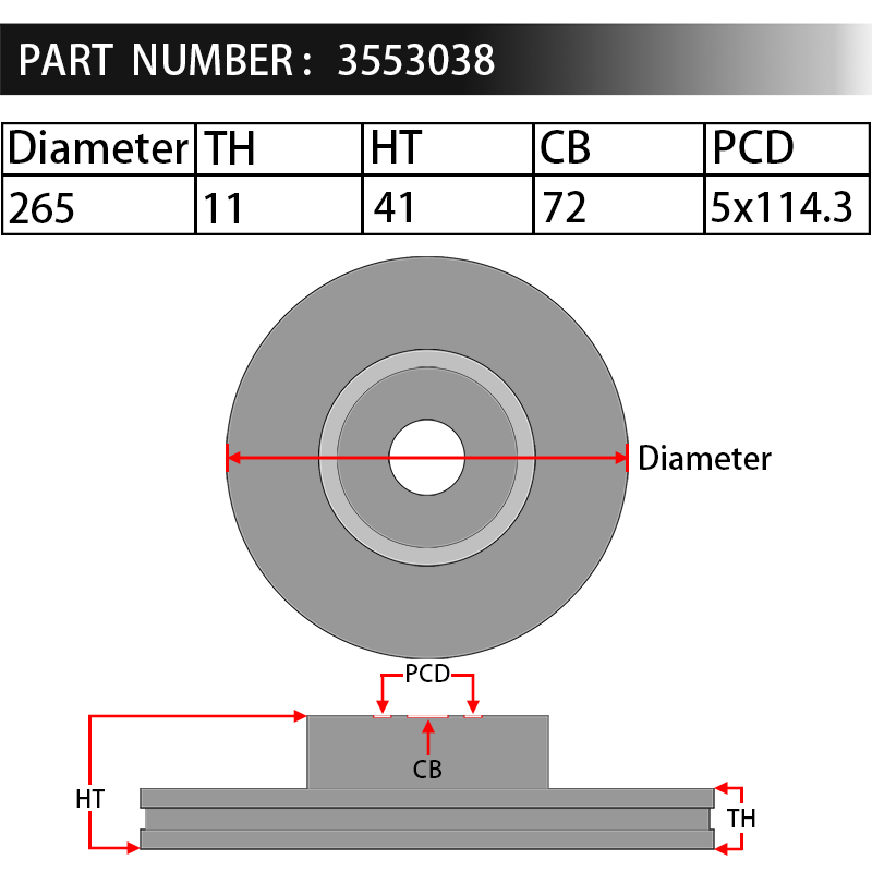 Dixcel Brake Rotor 3553038