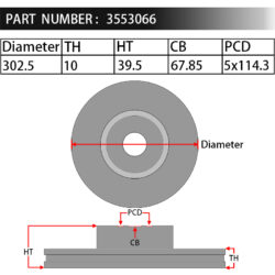 Dixcel Brake Rotor 3553066