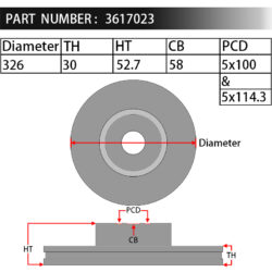 Dixcel Brake Rotor 3617023