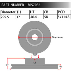 Dixcel Brake Rotor 3657036